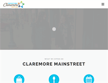 Tablet Screenshot of downtownclaremore.org